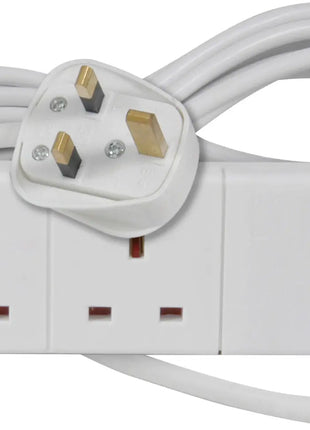 Mercury 2 Gang 13A Mains Extension Lead 2.0m Mercury