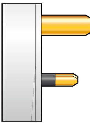 Mercury UK mains plug, 5A fuse, white Mercury