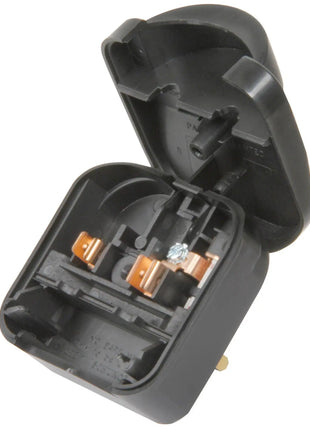 Mercury Black SCP 13A Euro converter plug- bulk Mercury