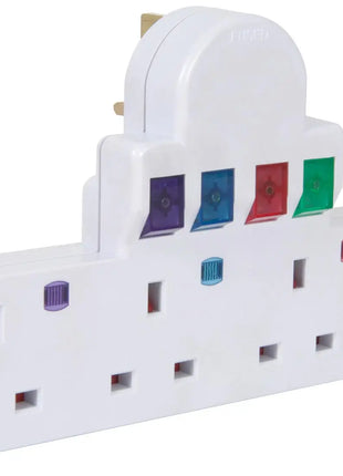 Mercury Plug-in 4 way mains adaptor Mercury