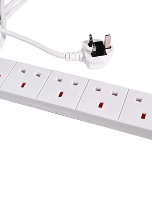 Mercury 4-Way Extension Lead, Neon Mercury