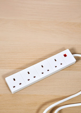 Mercury 4-Way Extension Lead, Neon Mercury