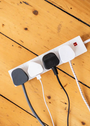 Mercury 4 gang 13A extension lead White - 1.0m Mercury