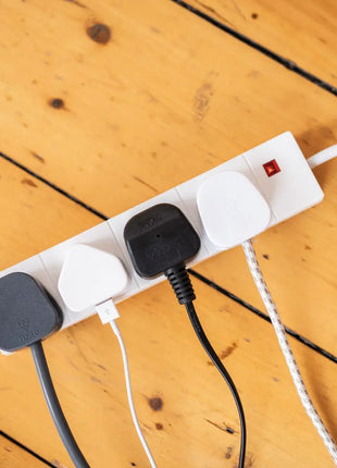 Mercury 4 gang 13A extension lead White - 1.0m Mercury