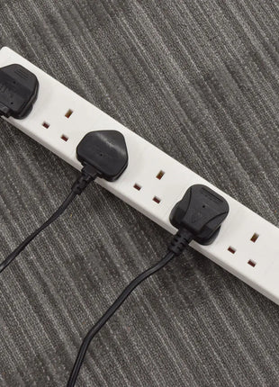 Mercury 6-way extension lead, neon, 5.0m Mercury