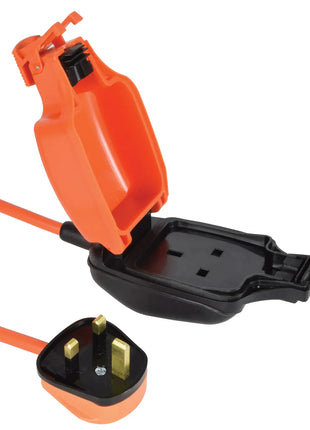 Weatherproof Outdoor 1 Gang Socket 5m Extension Cable IP54 1 Gang Sock Mercury