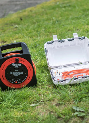 4-Gang 15m Extension Reel with Thermal Cut Out 4-Gang Extension Reel w Mercury