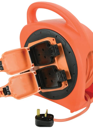 Mercury 2-Gang 20m Weatherproof Garden Extension Reel Mercury