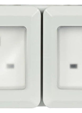 Mercury IP55 2 Gang Socket Mercury