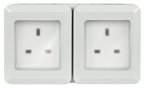 Mercury IP55 2 Gang Socket Mercury