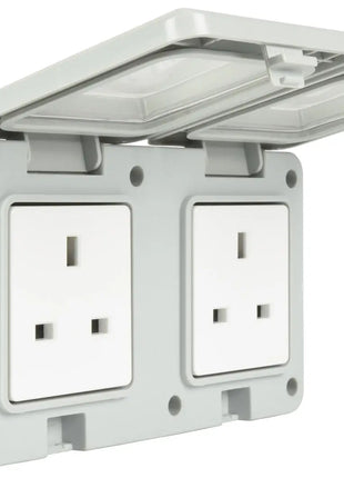 Mercury IP55 2 Gang Socket Mercury
