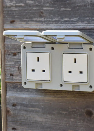 Mercury IP55 2 Gang Socket Mercury
