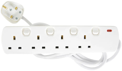 Mercury UK 4 Gang Switched Extension Lead 2.0m Mercury