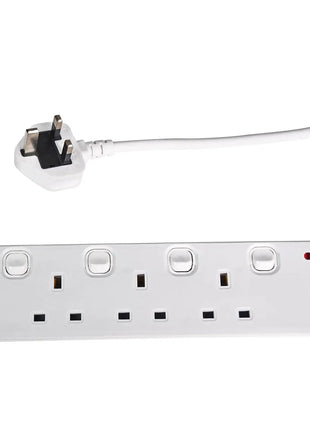Mercury UK 4 Gang Switched Extension Lead 2.0m Mercury
