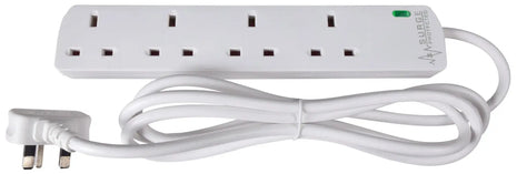 Mercury UK 4 Gang Extension Lead with Surge Protection 2.0m Mercury