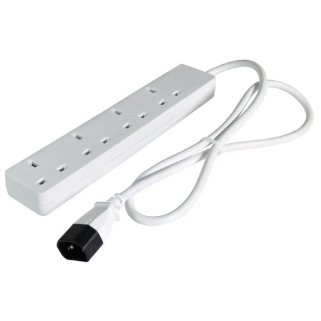 Mercury UK 4 gang to IEC male 1m Mercury