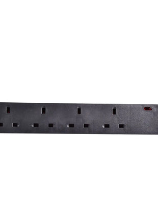 Mercury UK 4-Gang Extension Lead Black 5.0m Mercury