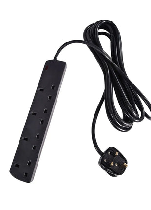 Mercury UK 4-Gang Extension Lead Black 5.0m Mercury