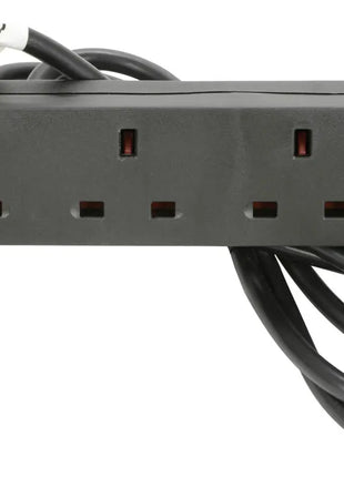 Mercury UK 4-Gang Extension Lead Black 2.0m Mercury
