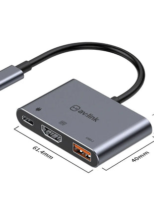 AV:Link 3 Port Slim USB3.0 Type-C Hub AV:Link