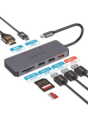 AV:Link 7 port USB3.2 Type-C Hub AV:Link