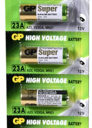 GP 23AE 12V Alkaline Battery 5 Pack GP