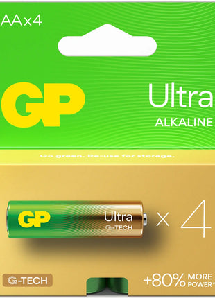 GP AA Alkaline Battery 1.5V 4 Pack GP