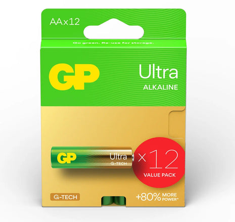 GP AA Ultra Alkaline 12 Pack GP