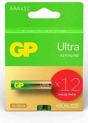 GP AAA Ultra Alkaline 12 Pack GP