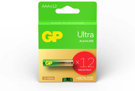 GP AAA Ultra Alkaline 12 Pack GP