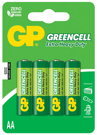 GP AA Zinc Chloride Battery 1.5V 4 Pack GP