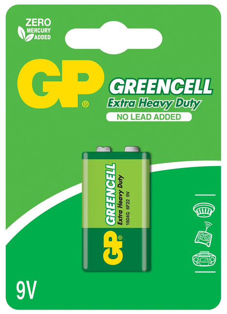 GP PP3 Zinc Chloride Battery 9V Single GP
