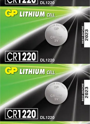 GP CR1220 3V 36mAh 2.0 x 12.5mmØ 5 Pack GP