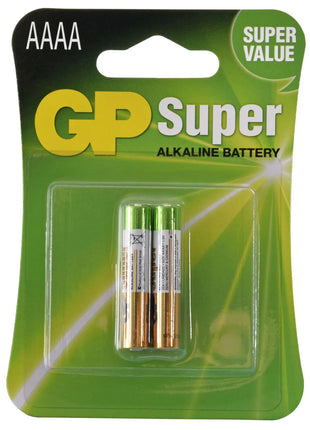 GP AAAA Alkaline Battery 1.5V 2 Pack GP