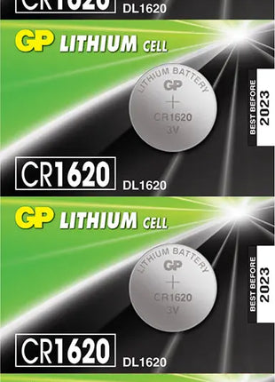 GP CR1620 3V 78mAh 2.0x16.0mmØ 5 Pack GP