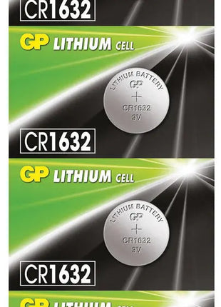 GP CR1632 3V 140mAh 3.0x16.0mmØ 5 Pack GP