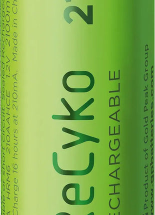 GP AA ReCyko+ NiMH Rechargeable Batteries, 2100mAh 4 Pack GP