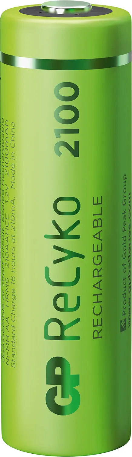 GP AA ReCyko+ NiMH Rechargeable Batteries, 2100mAh 4 Pack GP