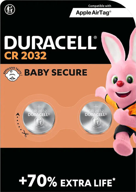 Duracell CR2032 Duracell Lithium Coin Cell 2 Pack Duracell