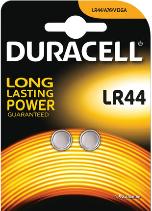 Duracell LR44 Duracell Alkaline Button Cell 2 Pack Duracell
