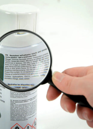 Mercury Handheld Magnifier, 65mmØ Glass Lens, 6x Mercury