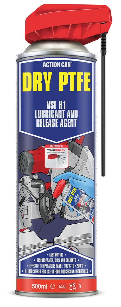 Action Can DRY PTFE TwinSpray 500ml Action Can