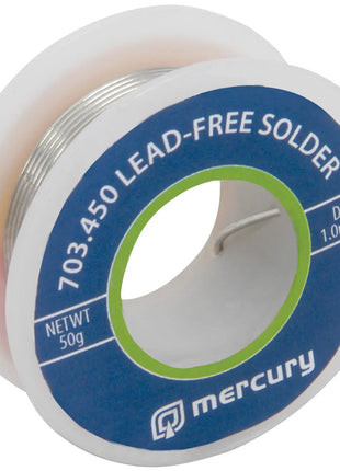 Mercury Lead-free solder, 1.0mmØ, 50g, 7.5m reel Mercury