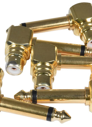 QTX Adaptor 6.3mm Mono Jack Plug - RA RCA Socket QTX