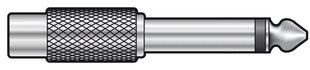 QTX Adaptor 6.3mm Mono Jack Plug - RCA Socket QTX