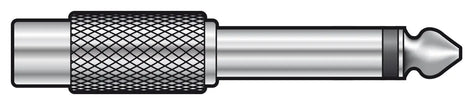 QTX Adaptor 6.3mm Mono Jack Plug - RCA Socket QTX