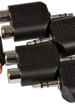 QTX Adaptor 3.5mm Stereo Jack Plug - 2 RCA Phono Sockets QTX