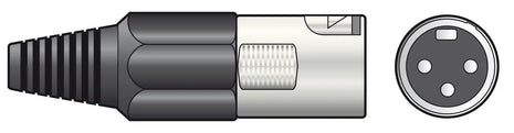 QTX XLR plug, short, 3-pin QTX