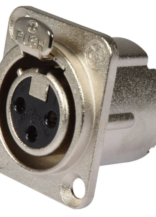 Neutrik NEUTRIK® NC3FD-LX 3-Pin XLR Chassis Female Socket Neutrik