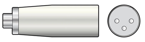 QTX Adaptor RCA Phono Socket - XLR Male QTX